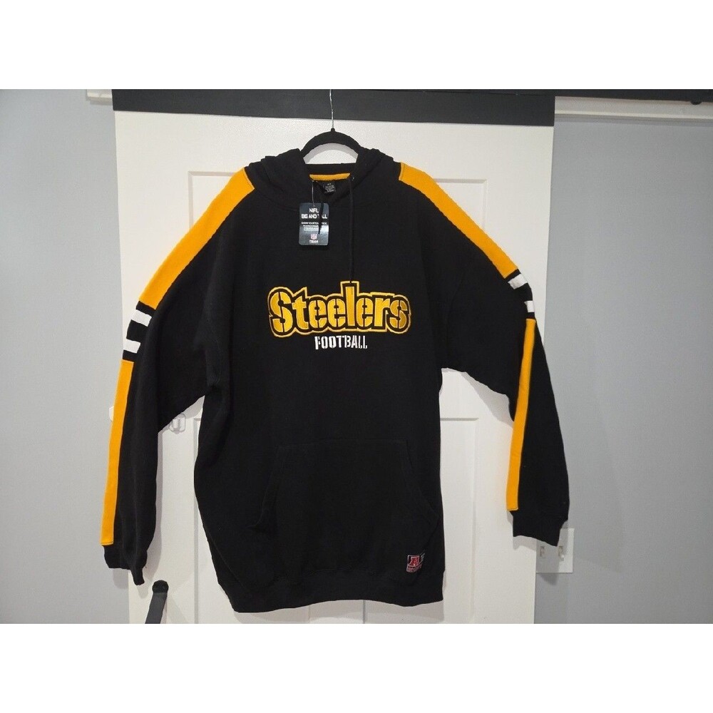 NFL Team Apparel Pittsburgh Steelers Hoodie Mens 3XT Gold & Black  AFC North NWT